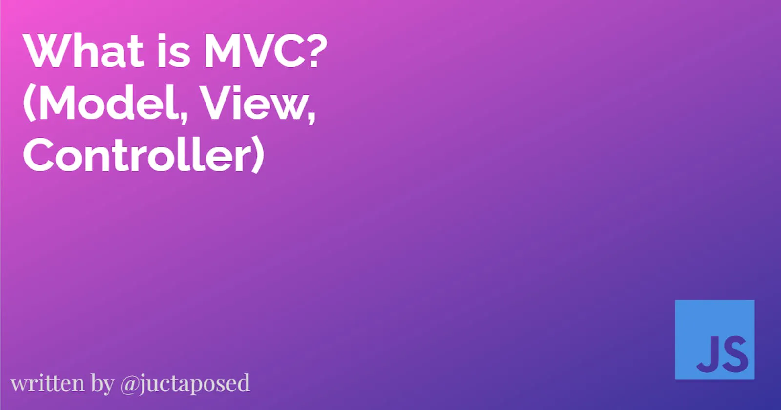 What is MVC? Lecture